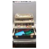 Fishing Tackle Box w/ Assorted Tackle/Supplies
