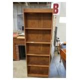 Laminate Wood Open Shelving Bookcase