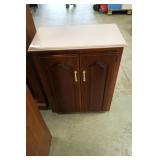 Wood-Tone Storage Cabinet