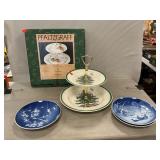 Pfaltzgraff & Spode Tiered Servers, Royal