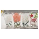 (4) Vintage Peanut Butter Glasses