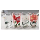 (4) Vintage Peanut Butter Glasses