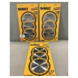 (3) New DeWalt Multi Pack Sawblades