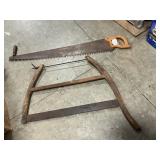 Vintage Crosscut Saw & Bucksaw