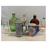 Assorted Bottles, Tankards