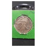 (1) U.S. 1942-D Silver Walking Liberty Half