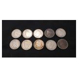 (10) U.S. Liberty Head "V" Nickels