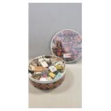Vintage Tin Of Collector Matchbooks