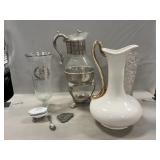 Carafe With Warmer, Bavaria-Style Ewer, Vases,