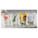 (4) Vintage Peanut Butter Glasses