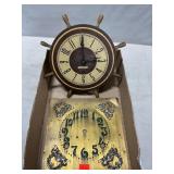 Shipï¿½s Wheel Clock Part, Ornate Clock Face