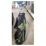 Assorted Junior Golf Clubs & Bag