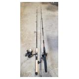 (2) Fishing Rods w/ Reels (Review Photos)