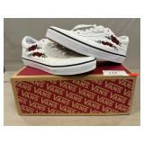 Pair Of New Womenï¿½s Vans Size 5 Rose Embroidered
