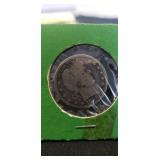 (1) 1898 U.S. Silver Barber Quarter (90% Silver)