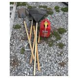 Rake, Gas Can, & More
