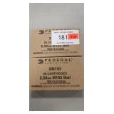 (40) Rounds 5.56mm M193 Ball Ammo (Factory