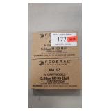 (40) Rounds 5.56mm M193 Ball Ammo (Factory