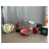 Goebel Crystal Eggs, Hazel Atlas Jam Jar,