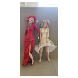 (2) Marilyn Monroe Procelain Dolls