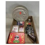 Lot With Ceramic Nickel Bank (Chipped), Playing