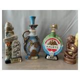(4) Decanters (Empty)