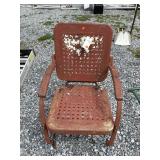 Vtg Metal Outdoor Chair