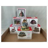 Collection Of (9) Liberty Falls Resin uildings