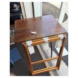 Folding Table and Suitcase Rack