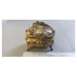 (1) Antique Art Nouveau Jewelry Cast/Trinket Box