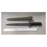 (1) Vintage U.S. Bayonet w/ Sheath