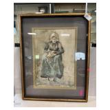 ï¿½Woman Grinding Coffeeï¿½ Vincent Van Gogh Print