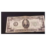 (1) 1934 U.S. Twenty Dollar Bill