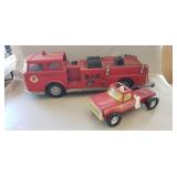 Buddy L Toy Fire Truck & Nylint Toy Truck