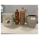 Stoneware Crocks, Wine Jugs