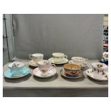 (7) Assorted Cups & Saucers Including Bone China,