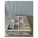 Box With Mixed Sports Cards