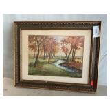 Signed Watercolor Landscape