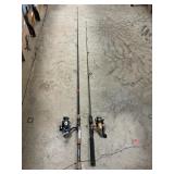 Pair Of Fishing Rods With Reels