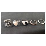 (5) Sterling Silver/925 Rings