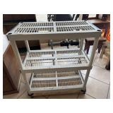 Plastic Shelving on Rollers