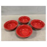 (4) Fiesta Scarlet Red SmallBowls