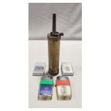 (1) Vintage Lighters & (1) Brass Black Powder