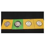 (4) U.S. Silver Quarters