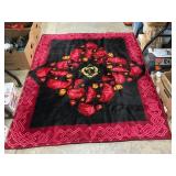 Vintage Korean-Style  Heavy Raschel Blanket