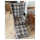 Matching Armchair & Footstool