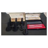 (3) Assorted Pen/Pencil Sets & (7) Ring Displays