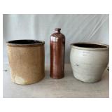 Stoneware Cowden Crock (Chipped), Who ne Jug,