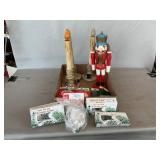 Vintage Electric Candles, Nutcracker, Christmas