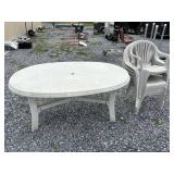 Plastic Table & Chairs